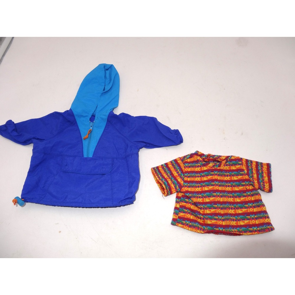 American Girl Doll Pleasant Company Hiking‎ Outfit Striped Shirt and Hoodie 1998